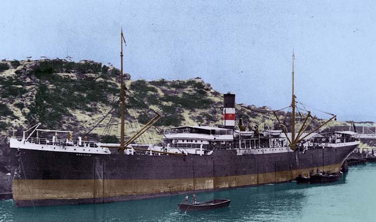 SS Magician at Willemstad, Curacoa